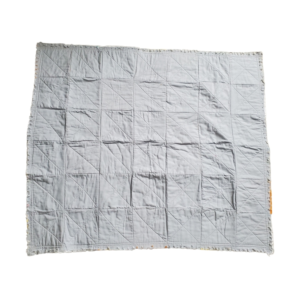 New Homemade Colorful Baby Boy Rag Quilt - Picture 7 of 10